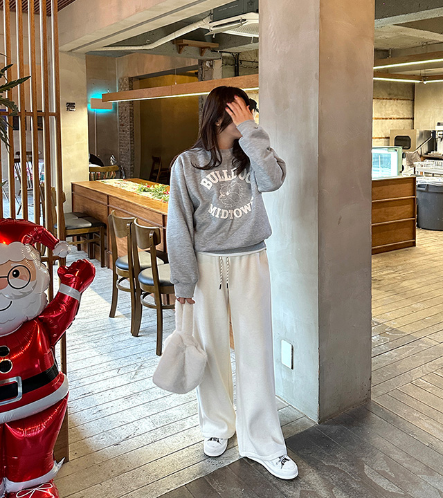 ミッドナイト起毛マンツーマンティー 