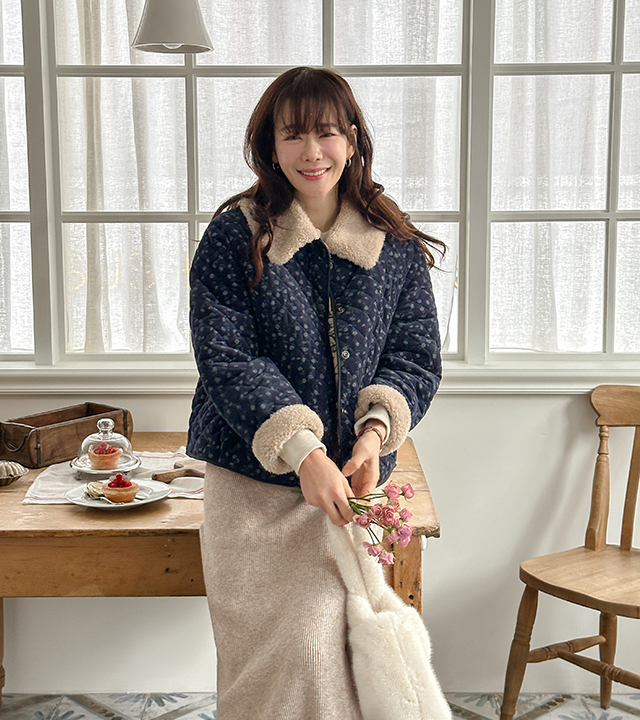 ウェンズコーデュロイキルティングパディング