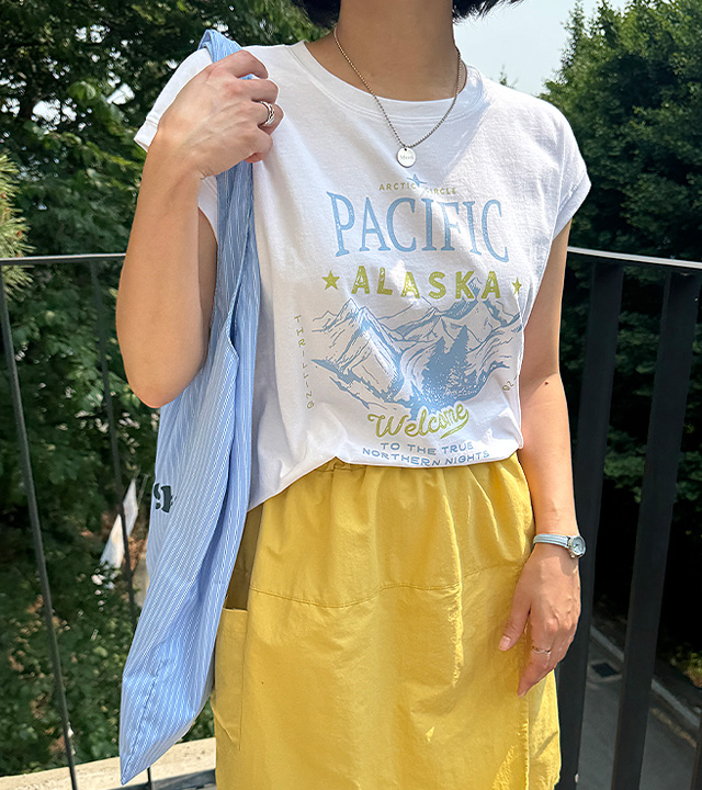 パシフィックキャップスリーブティー