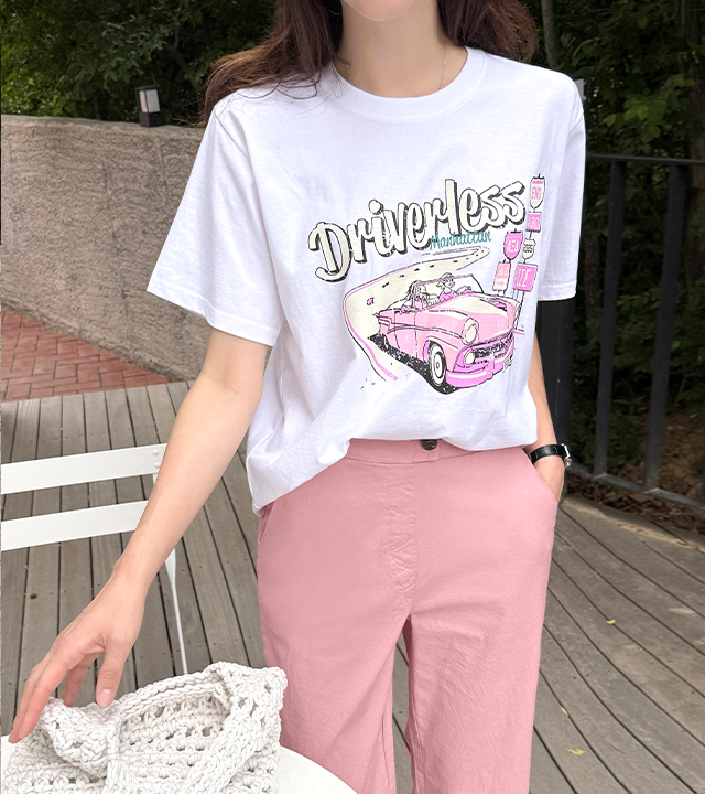 フォードプリント半袖ティー