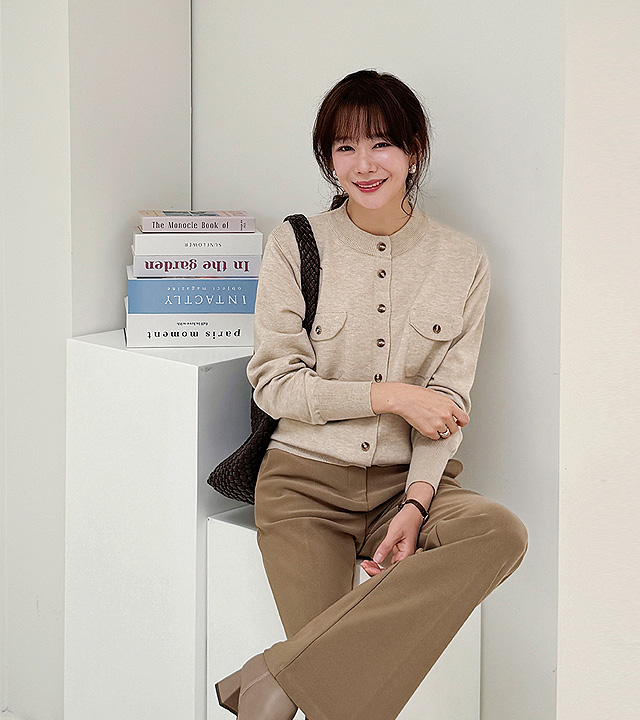 ローレントゥポケットニットカーディガン