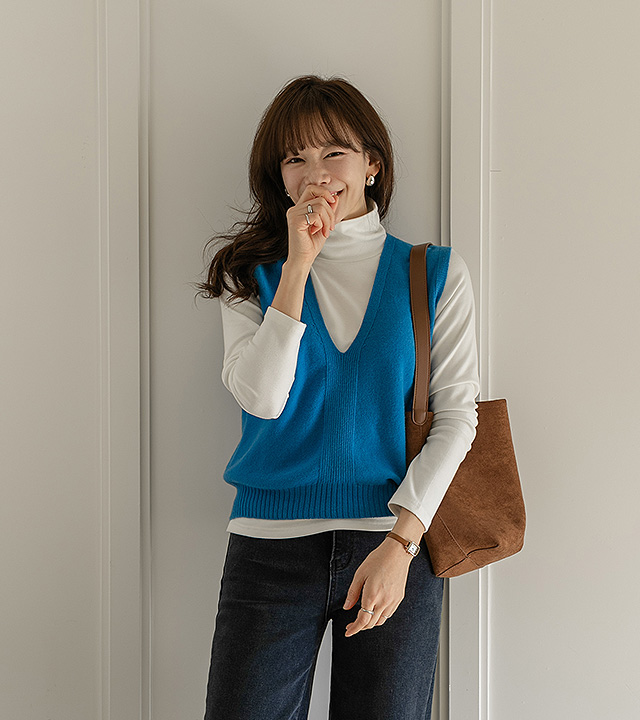 [MADE]コアウール100ホールガーメントニットベスト