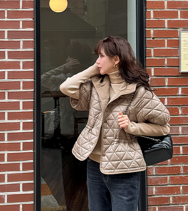 ベルリンキルティングフードジャンパー