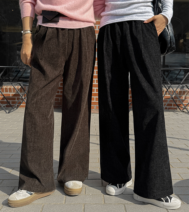 [MADE]トリュフベルベット起毛パンツ