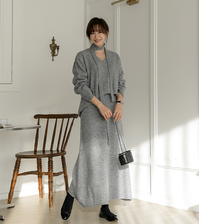 ヘレンスカートニットセット