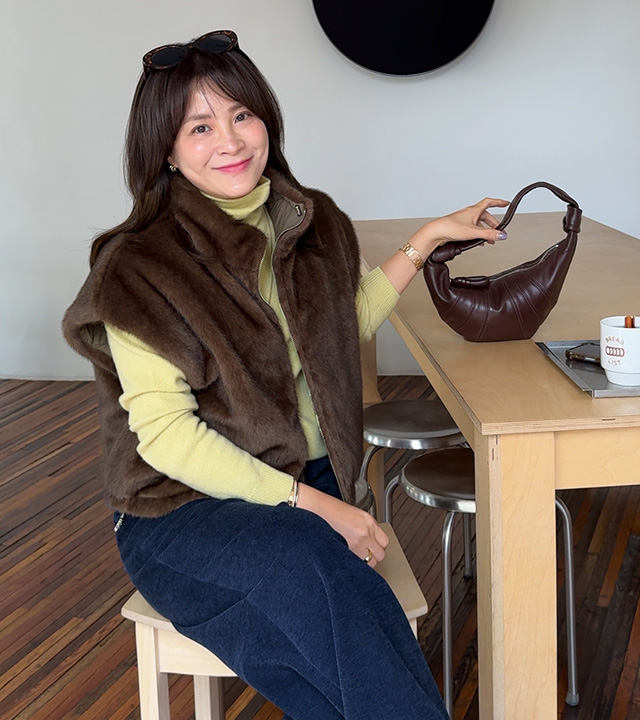 アンディリバーシブルエコパーパディングベスト