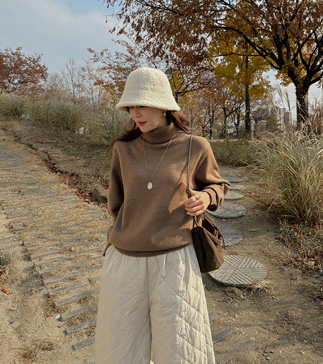 [MADE] ウォッシャブルエッセンシャルポーラニット