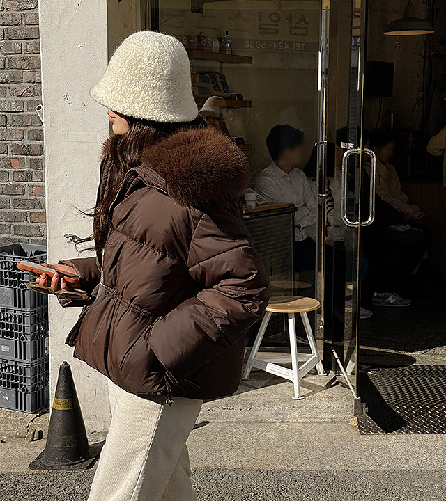 ブレンドパーカラパディングジャンパー