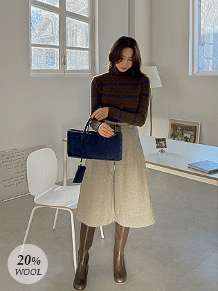 ボカウル絆起毛8部スラックス