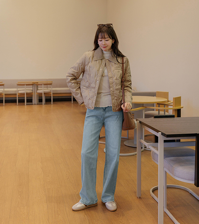 オールタイムワイドデニムパンツ