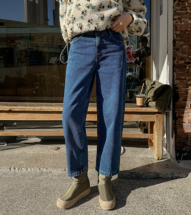 ダーツ切開排気ピットデニム