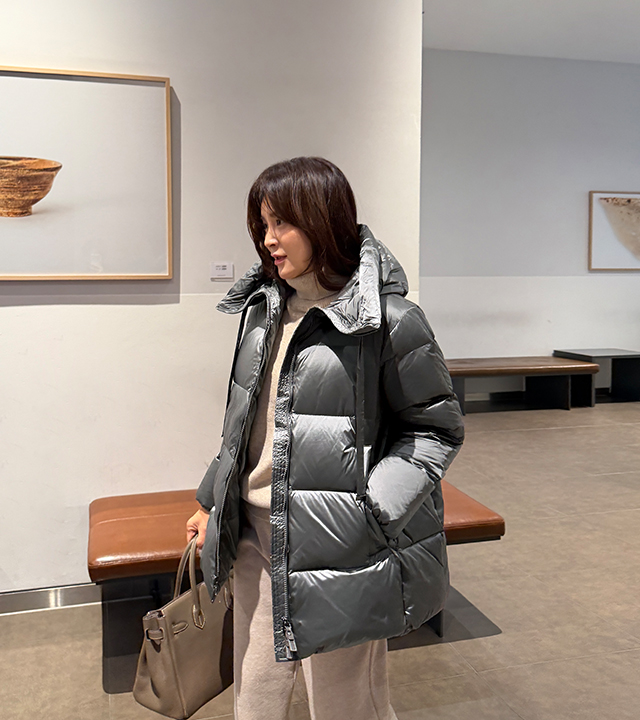 マックスダウンハーフパディングジャンパー