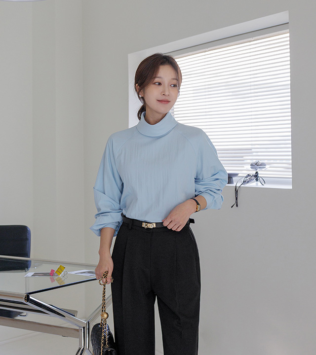 ロアナハーフネックブラウス