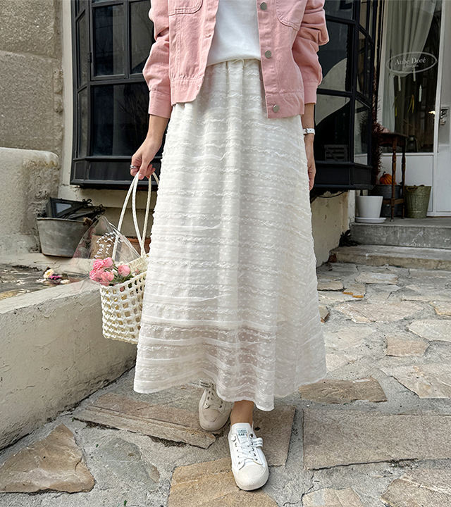 ソフィードットレーススカート