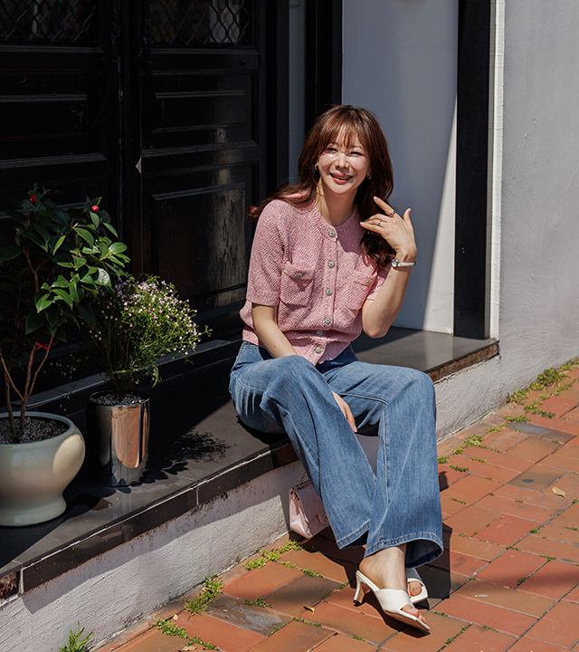 フェイブラックスニットカーディガン