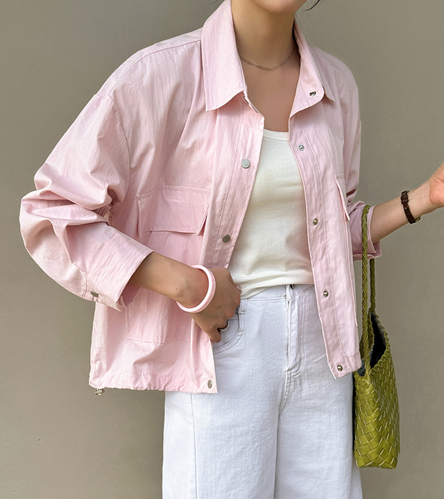 メルティングビッグポケットシャツジャケット