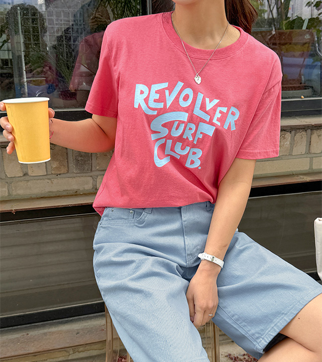 サーフプリント半袖ティー