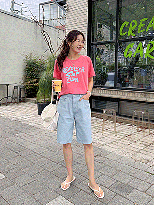 サーフプリント半袖ティー