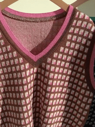 フレンチマックVネックニットベスト