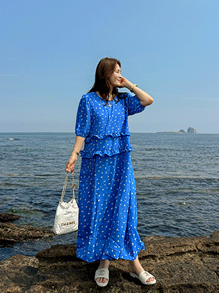 サントリーニ・フローラルワンピース