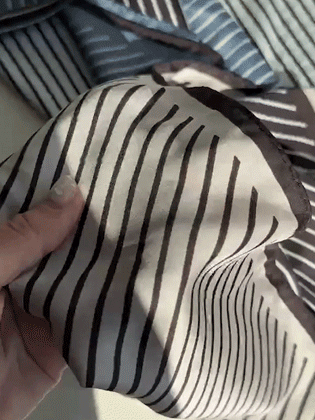ツートンラインストライプスカーフ