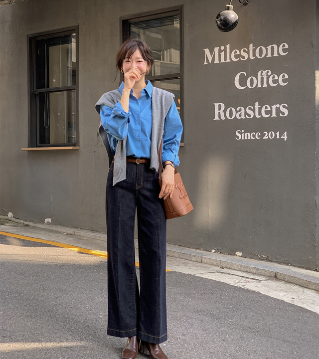 ビンツノンフェードデニムパンツ