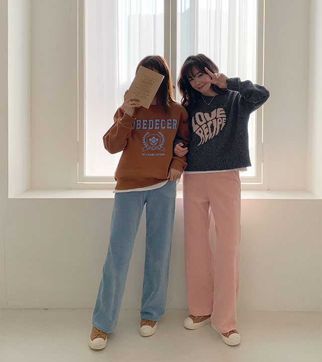 [MADE] チュチュチャンチャンベロアバンディングパンツ