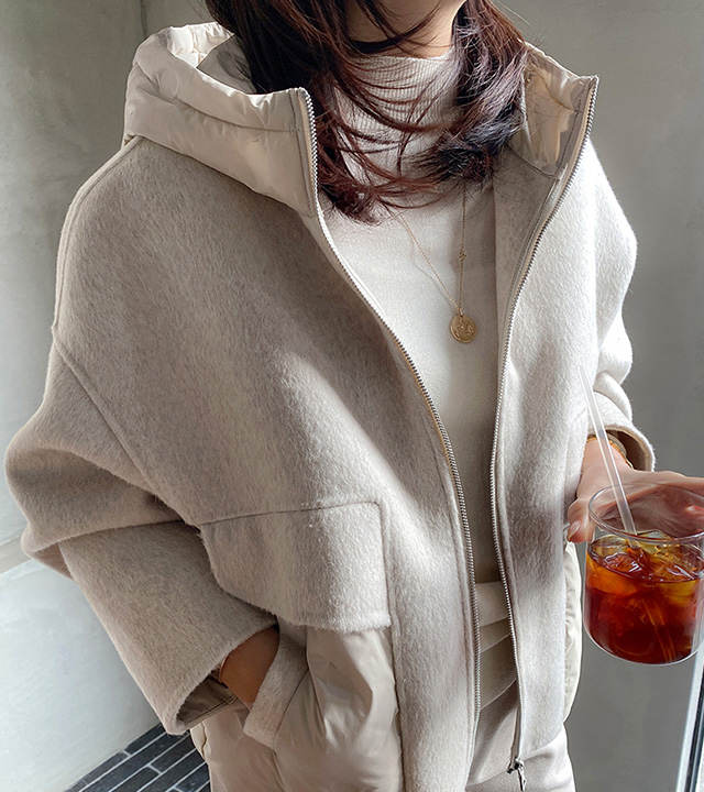 パディングコンビハンドメイドジャケット