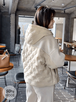 パディングコンビハンドメイドジャケット