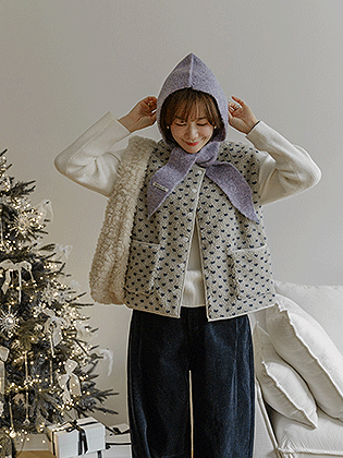 モングルドットフリースベスト