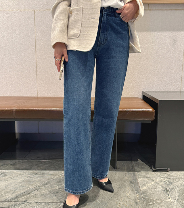 [MADE]プレーンワイドデニムパンツ
