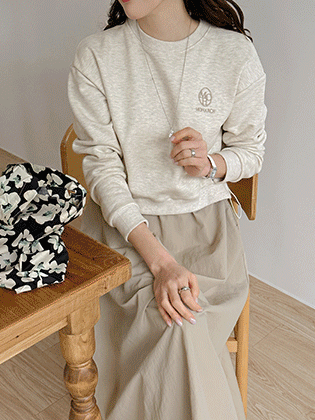 モナマンツーマン配色ワンピース