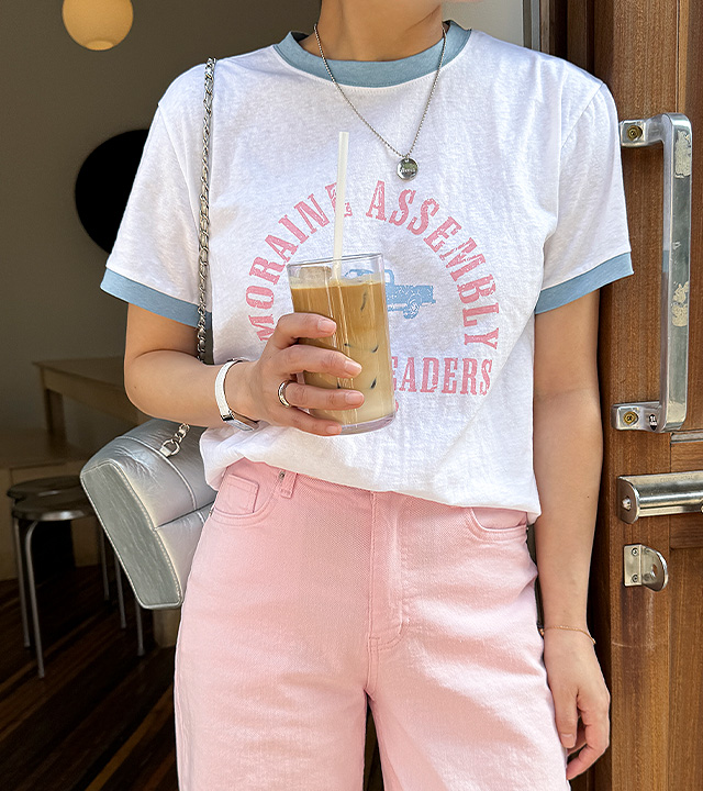 モレイン配色Tシャツ 