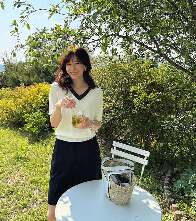 【MADE】マレセーラーVネックニット