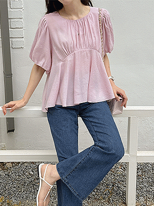 ラブリーシャーリングブラウス