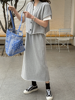 ローエッジベストカーディガン