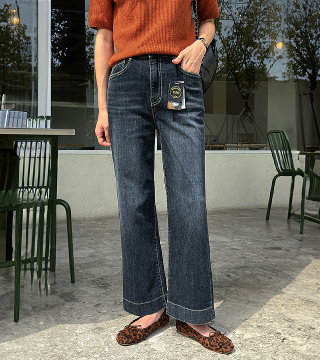 [MADE]シグネチャーセミワイドデニムパンツ 