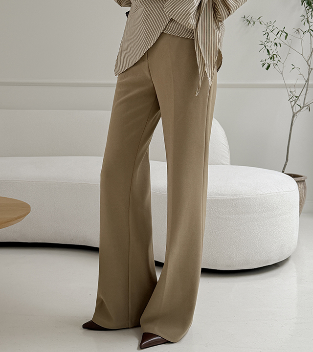 [MADE]チーズシークレットセミブーツカットスラックス