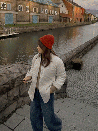 リパインキルティングシャツジャケット