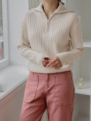 ピオナプレッツェルの半分のニット