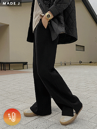 [MADE] ウォームギモスリットワイドパンツ