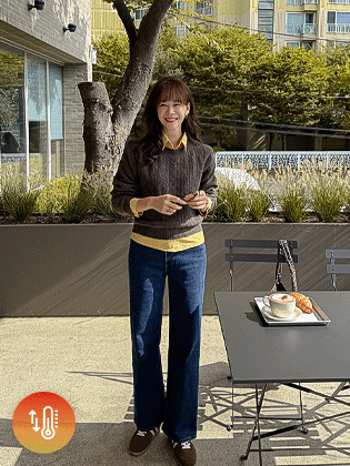 スタンセミワイド起毛デニムパンツ