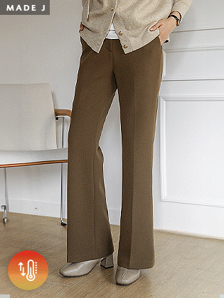 [MADE]チーズ起毛セミブーツカットスラックス