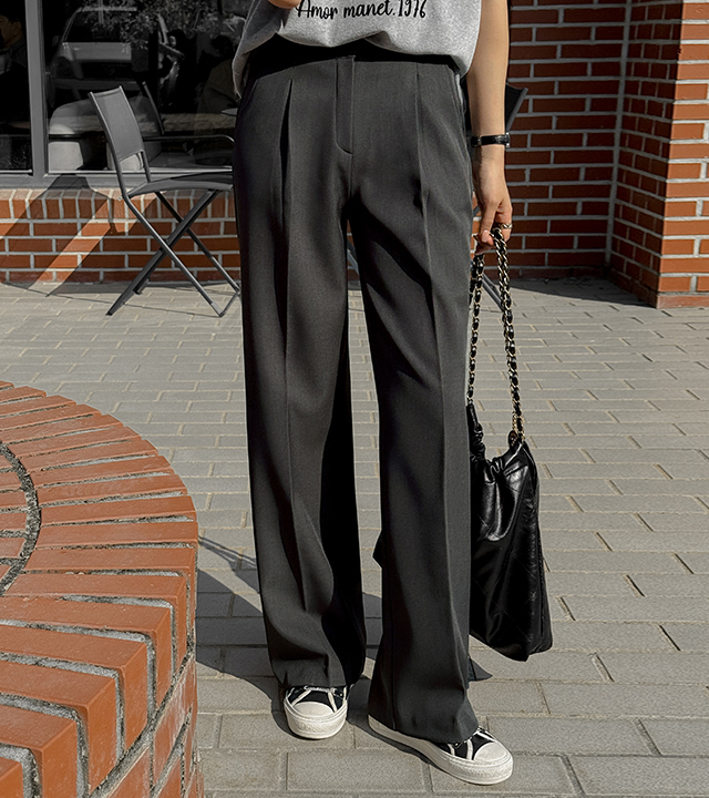 [MADE]ノンノピンタックワイドスラックス