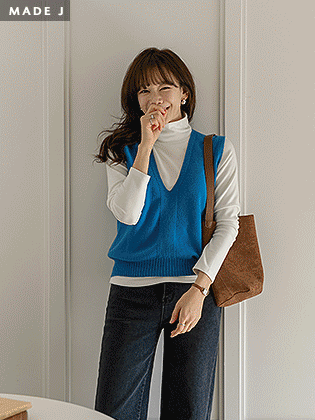 [MADE]コアウール100ホールガーメントニットベスト