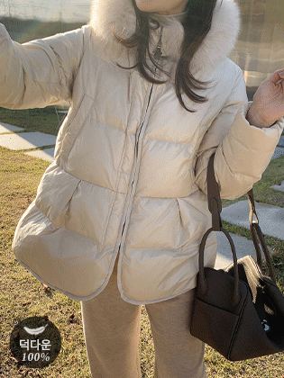 モンフォックスパーフードパディングジャンパー