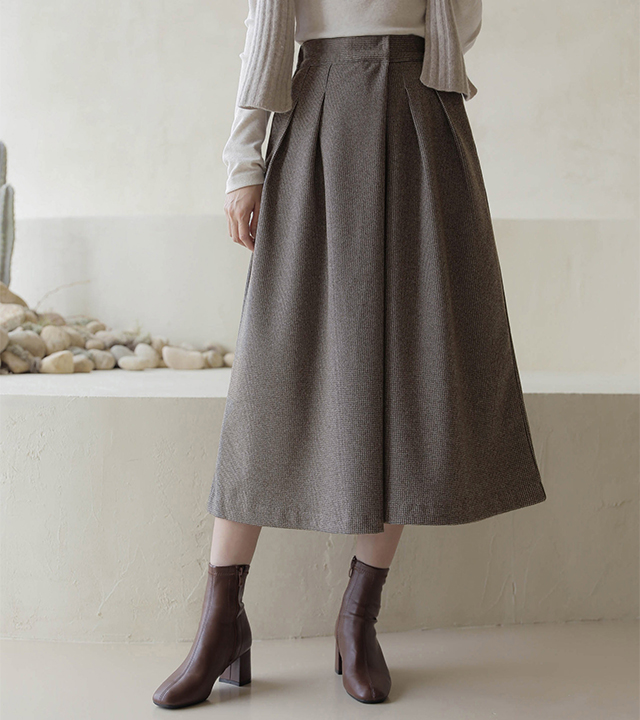 クラシカルチェックラップキュロットスラックス