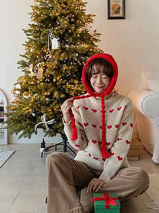 ダーリングハートラウンドニット