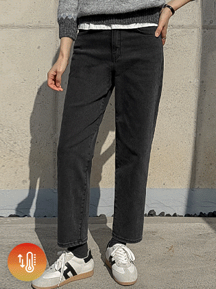 バックポケットセミ排気ピット起毛デニム