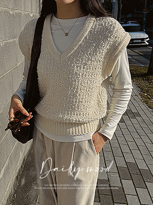 ファンシヤンアルパカニットベスト